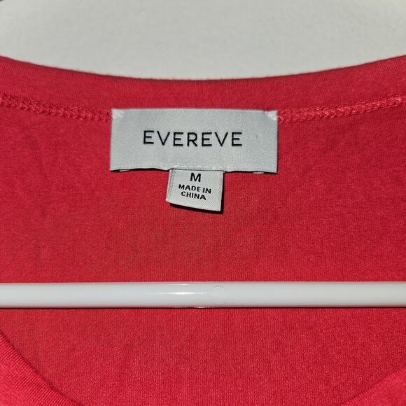 Evereve Sleeveless Tie Shoulder Crew Neck Stretchy Shirt Size Medium - Picture 4 of 5